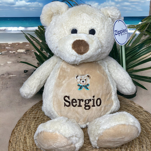 Een geboorteknuffel is een uniek en origineel kraamcadeautje. Zeker als u de geboorteknuffel laat personaliseren met de geboorte gegevens van de nieuwe baby. Op de buik van de bruine teddy beer worden de naam en de geboortegegevens geborduurd.