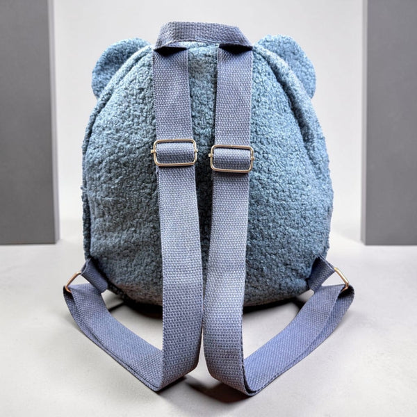 Gepersonaliseerd teddy kinder rugzakje met naam  op de voorkant geborduurd